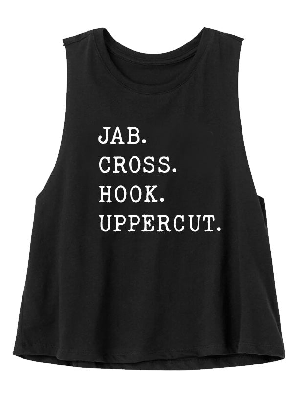 Boxing Womans Crop Tank Top