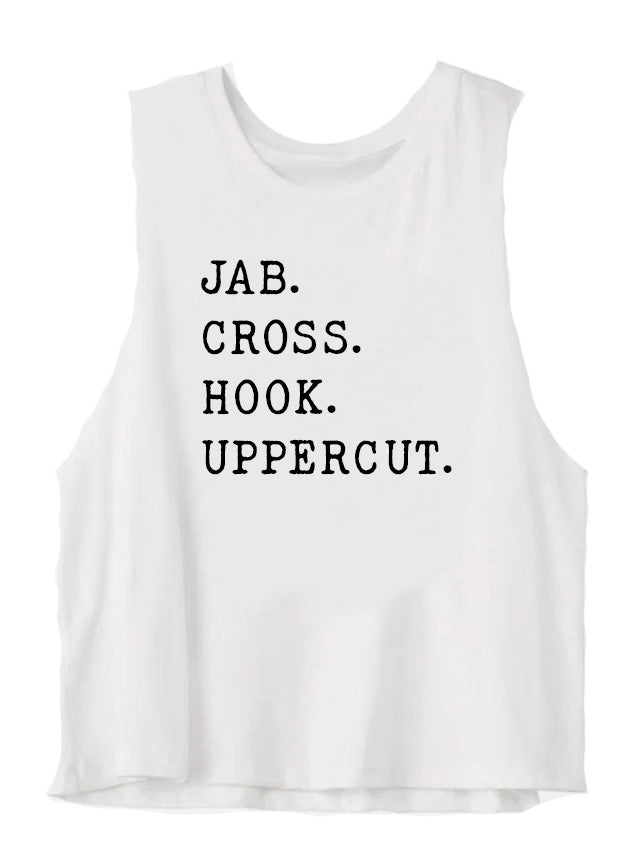 Boxing Womans Crop Tank Top