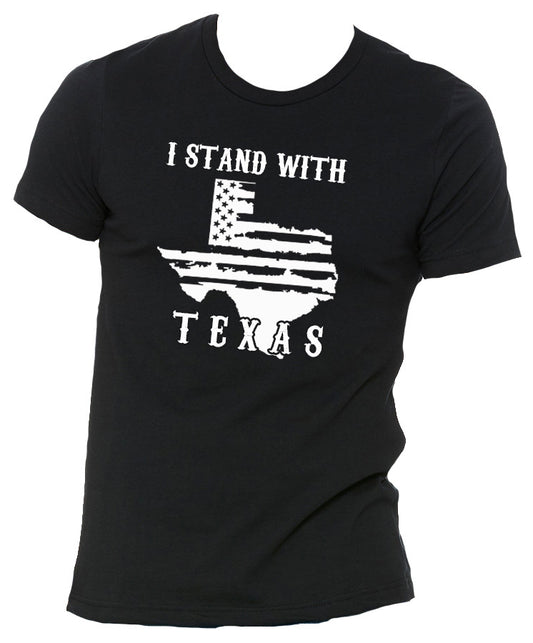 I Stand With Texas Sueded T-Shirt