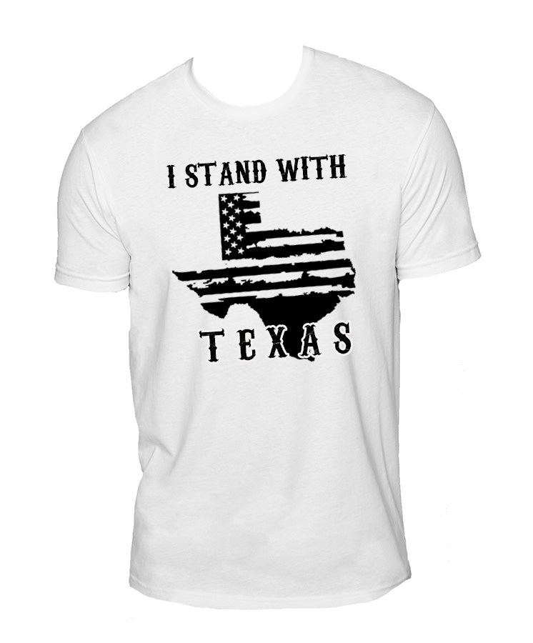 I Stand With Texas Sueded T-Shirt