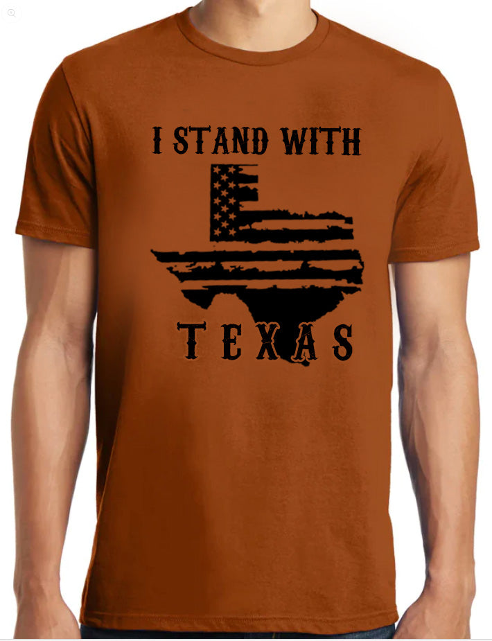 I Stand With Texas Sueded T-Shirt