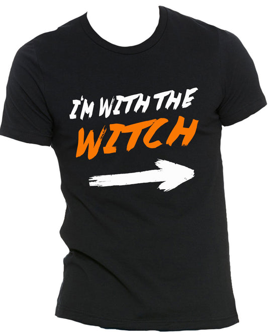 I'm with the Witch Sueded T-Shirt