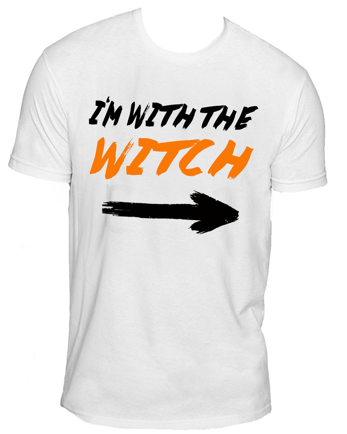 I'm with the Witch Sueded T-Shirt