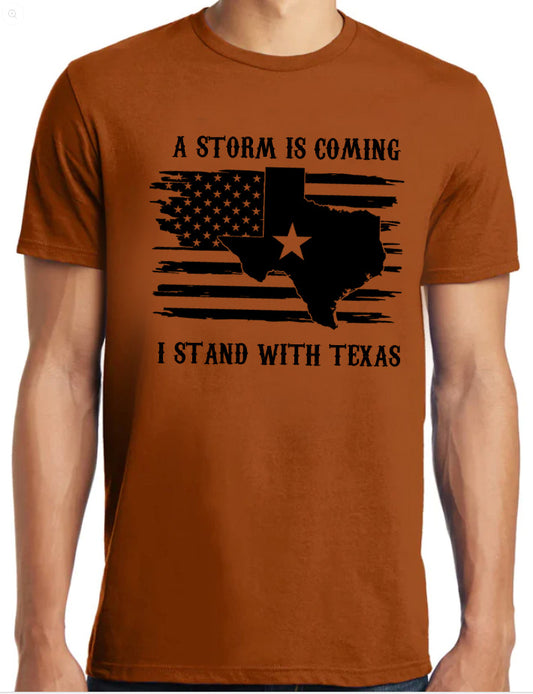 I Stand With Texas Sueded T-Shirt