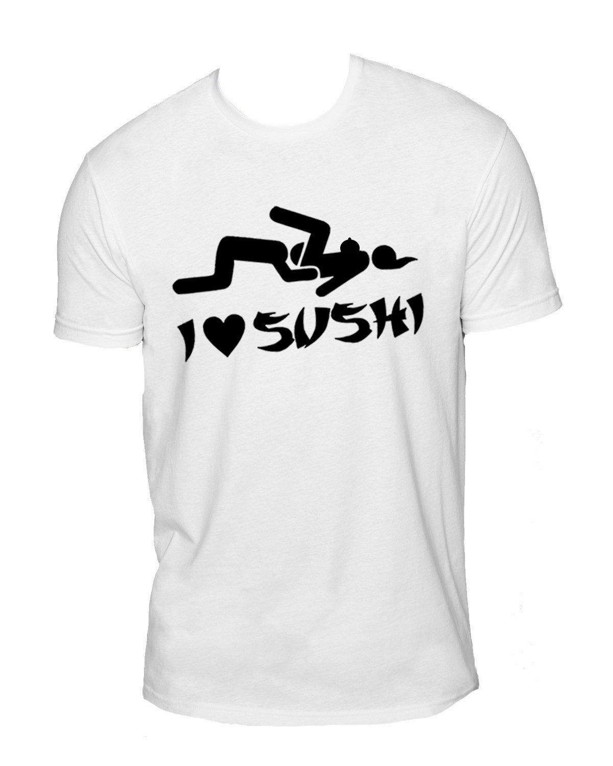 I Love Sushi Men's Sueded T-Shirt