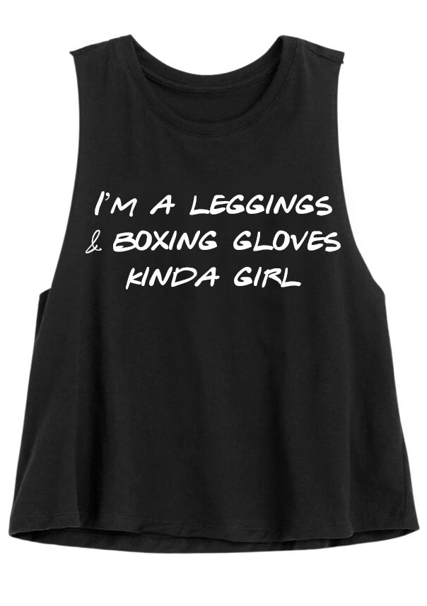 Leggings & Boxing Womans Crop Tank Top