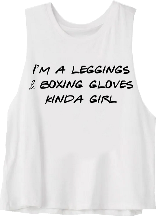 Leggings & Boxing Womans Crop Tank Top