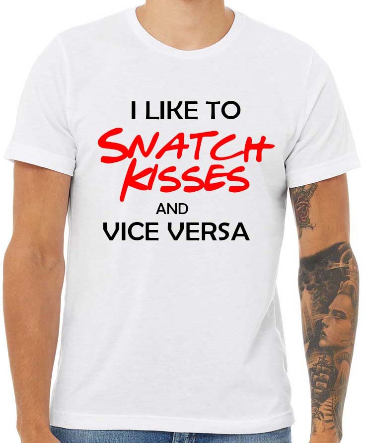 Snatch Kisses Men's Sueded T-Shirt