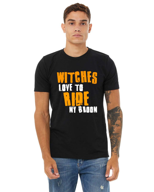 Witches Love To Ride My Broom Sueded T-Shirt